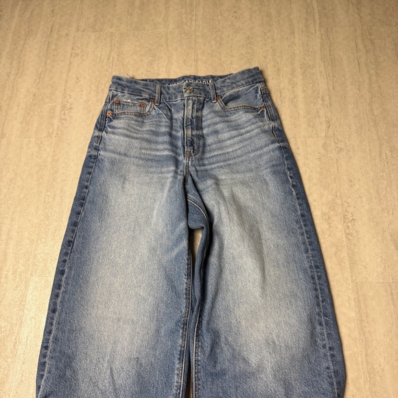 American Eagle jeans strigid curvy super high-waist baggy straight jean - Picture 4 of 12